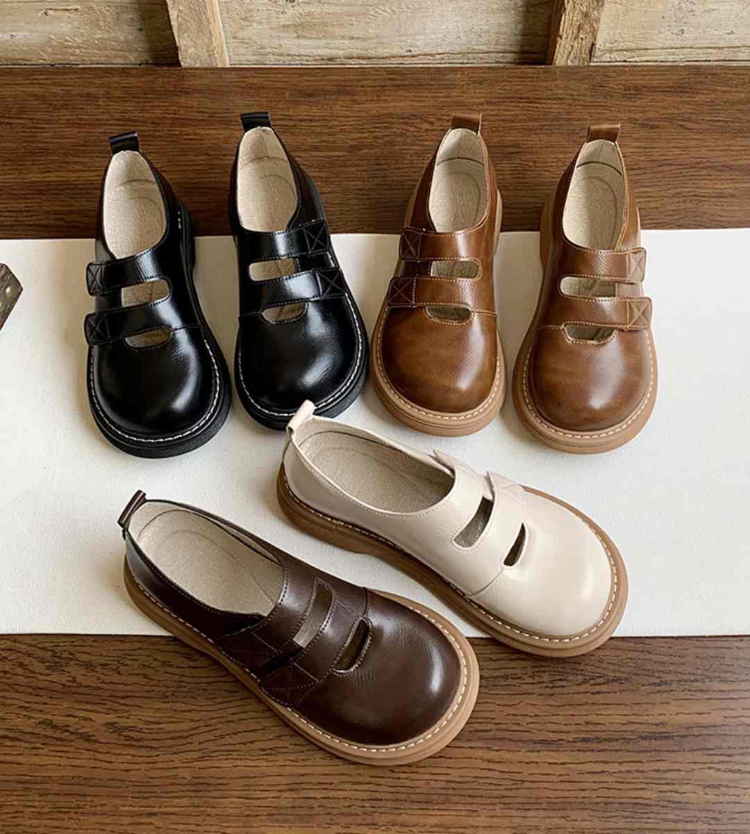 Spring Casual Sneakers Leather Sports Lightweight Comfort