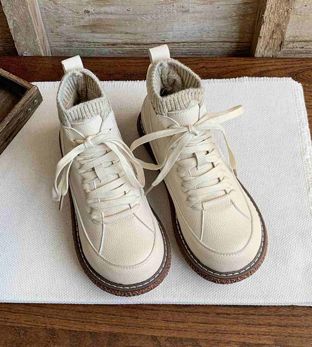 Spring Sneakers Leather Casual Fashion Footwear