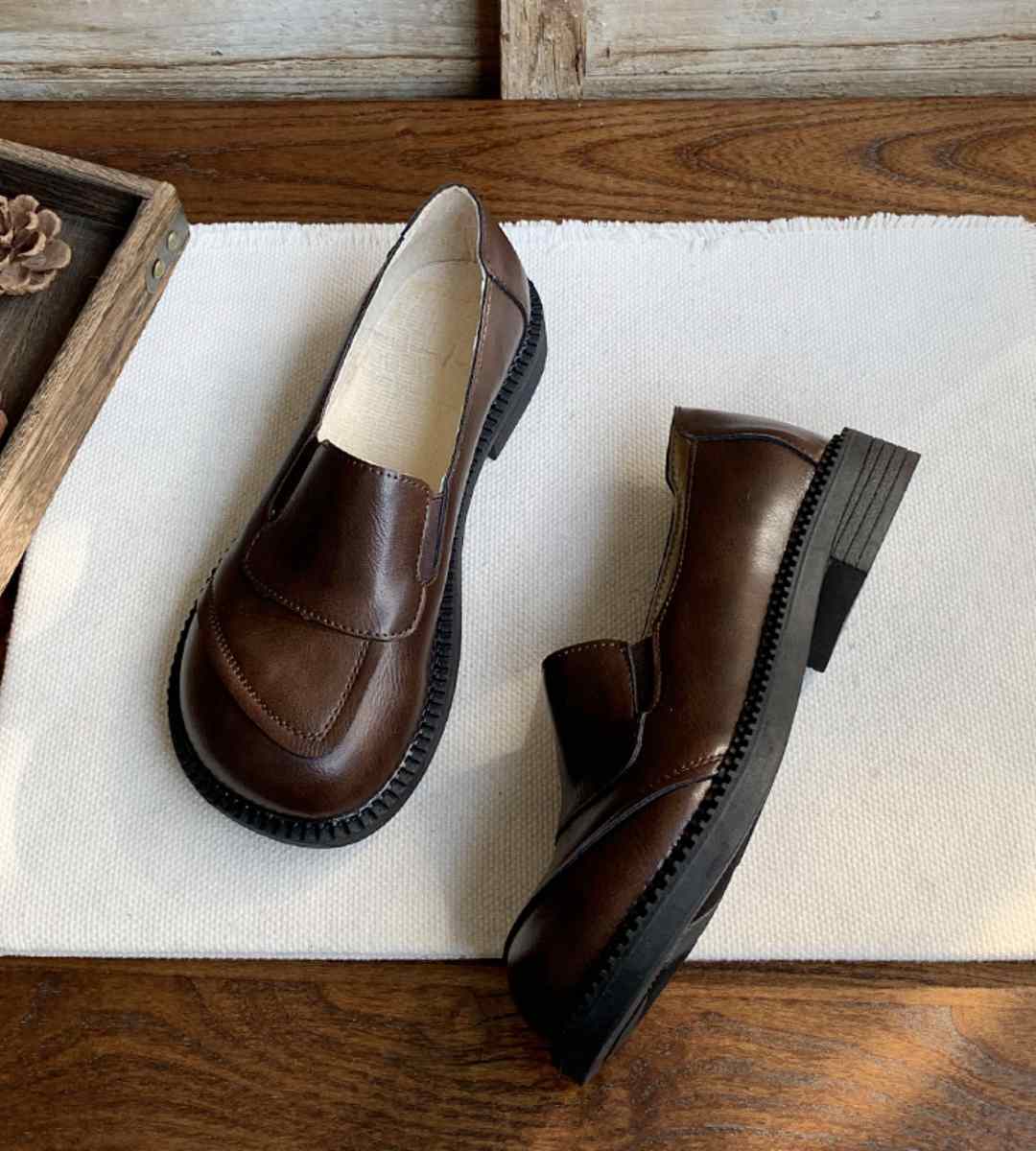 Autumn Casual Sneakers Leather Trendy Fashion Type