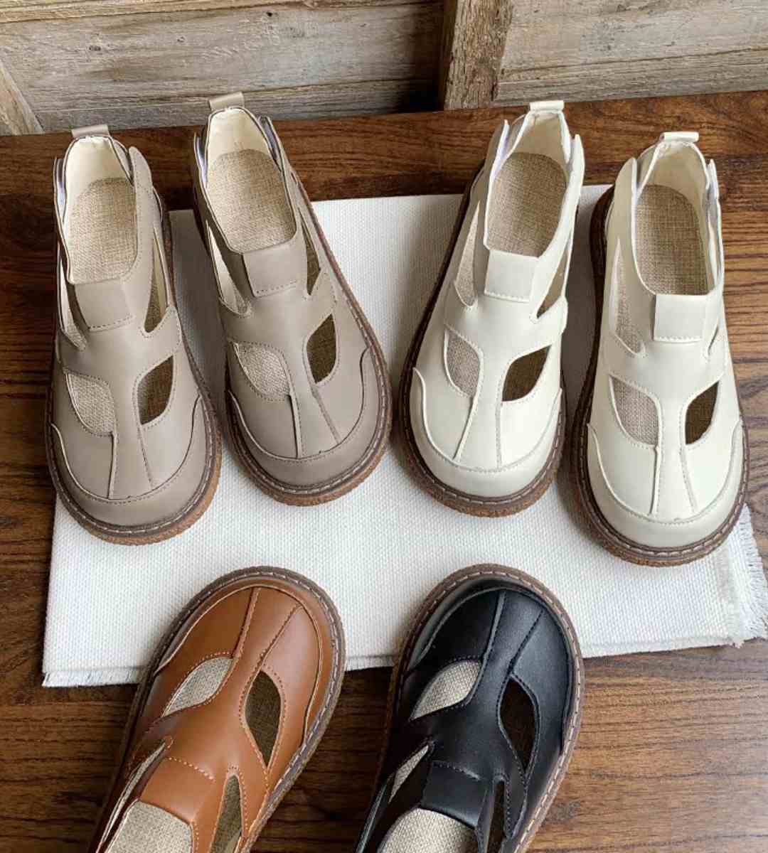 Summer Casual Sneakers Leather Fashion Sports Shoes