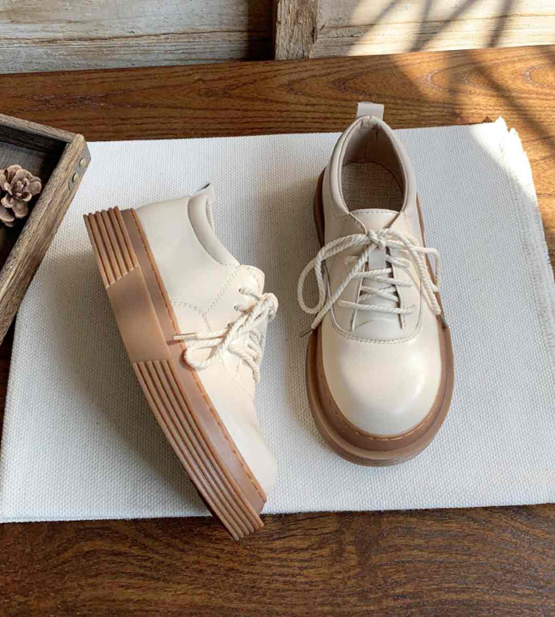 autumn casual shoes leather stylish sneakers athletic