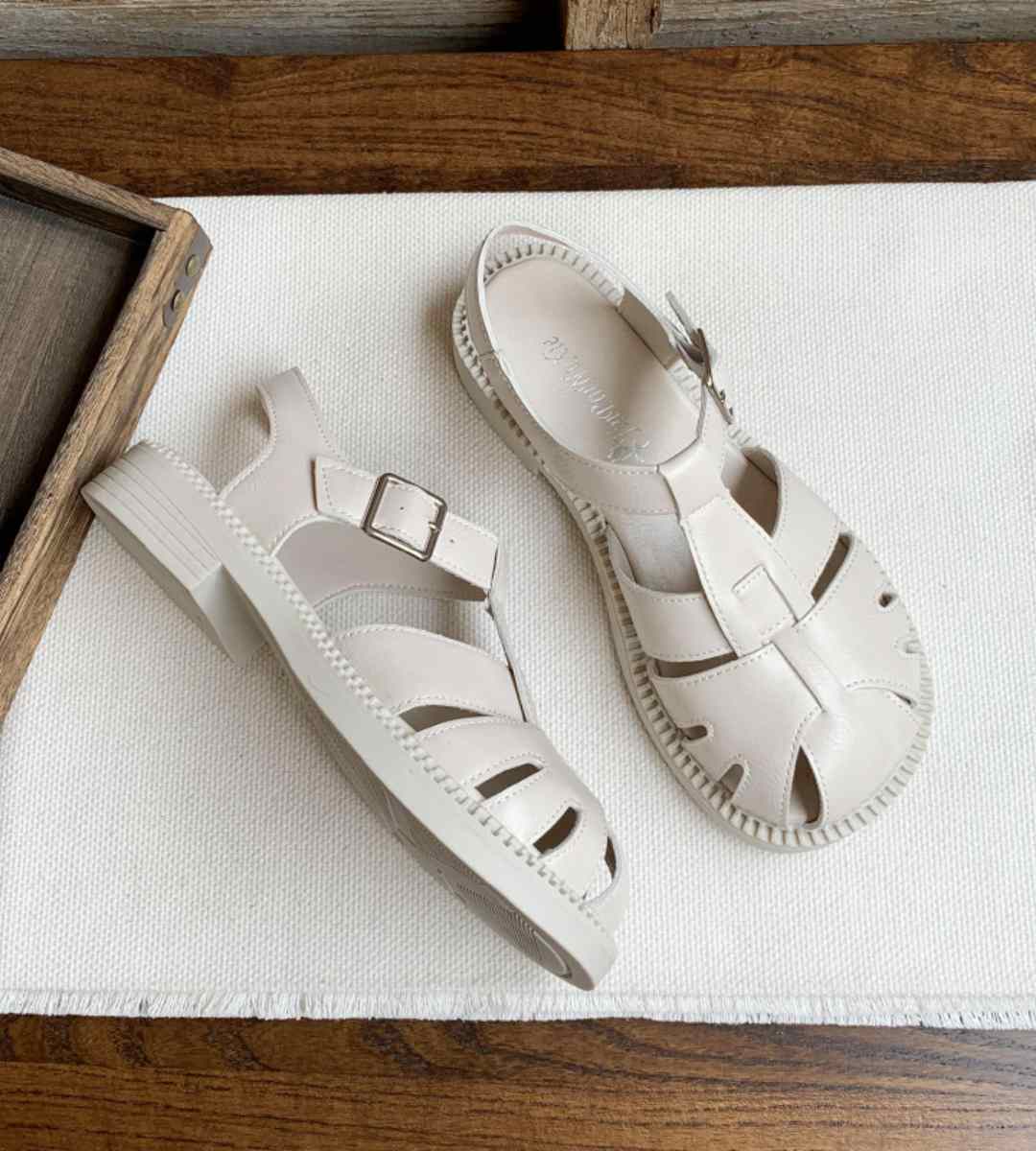 Summer Sandals Leather Casual Fashion Footwear