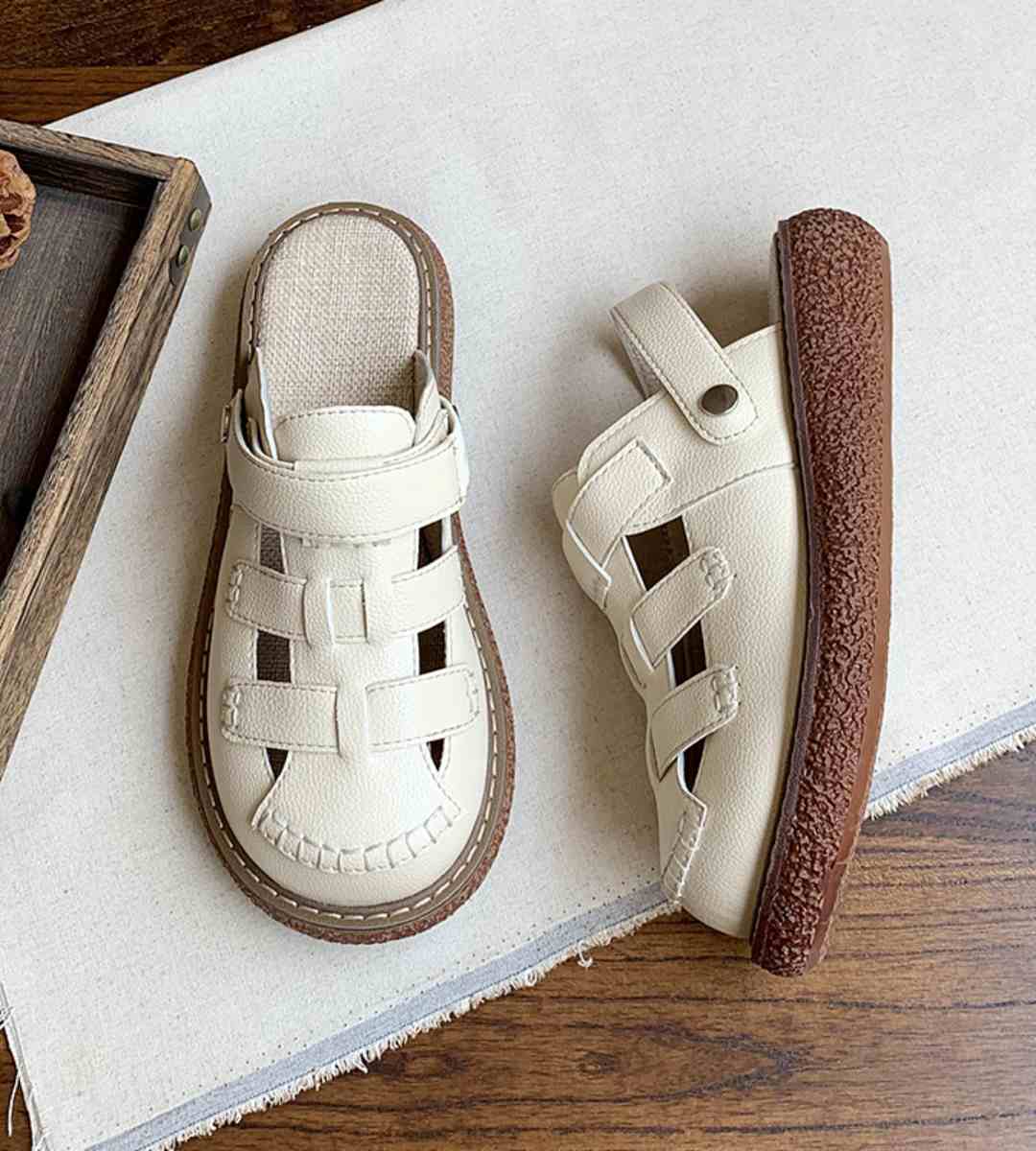 Summer Casual Sneakers Leather Stylish Lightweight