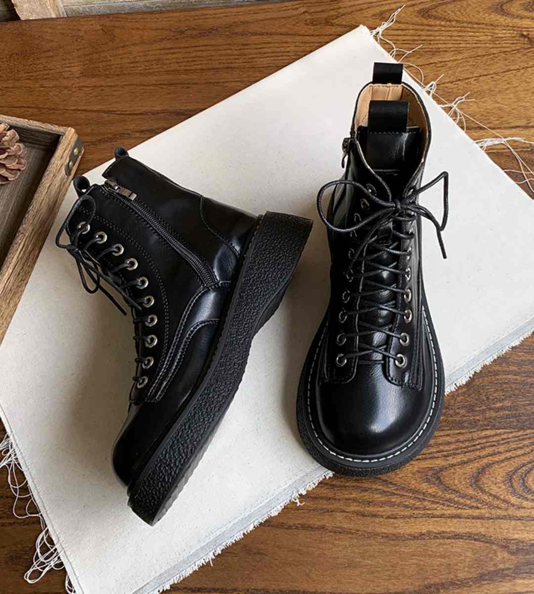 Autumn Sneakers Leather Casual Athletic Shoes