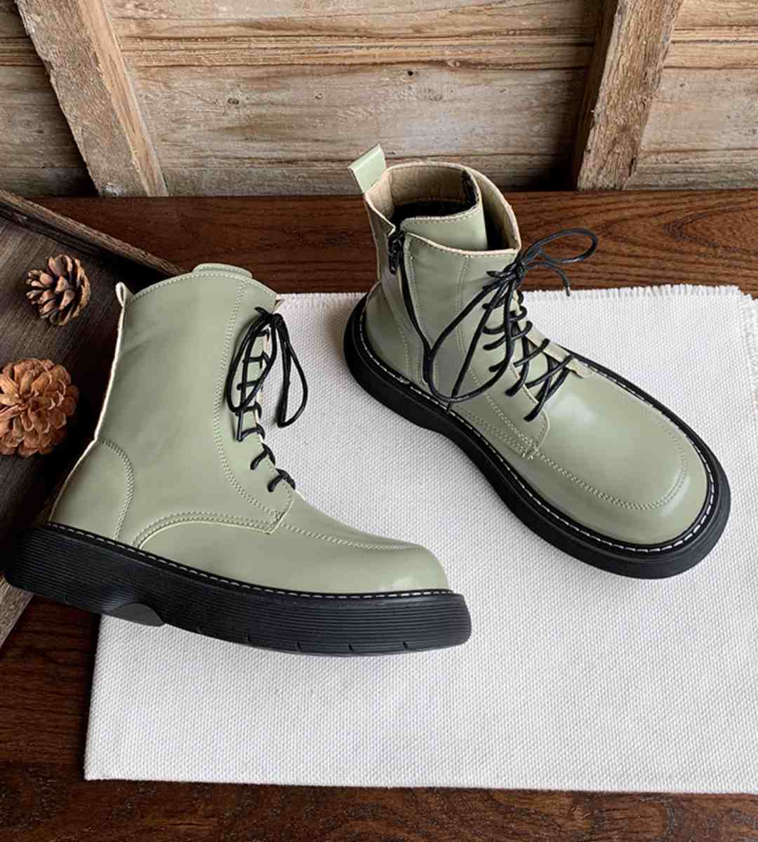 winter boots leather casual fashion footwear