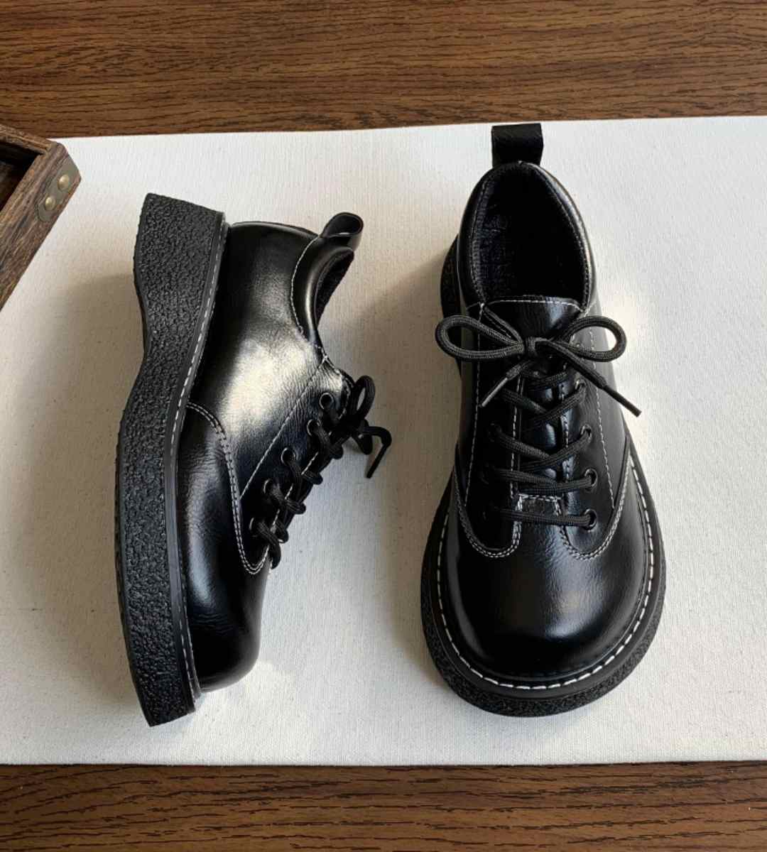 Spring Casual Sneakers Leather Fashion Sporty Shoes