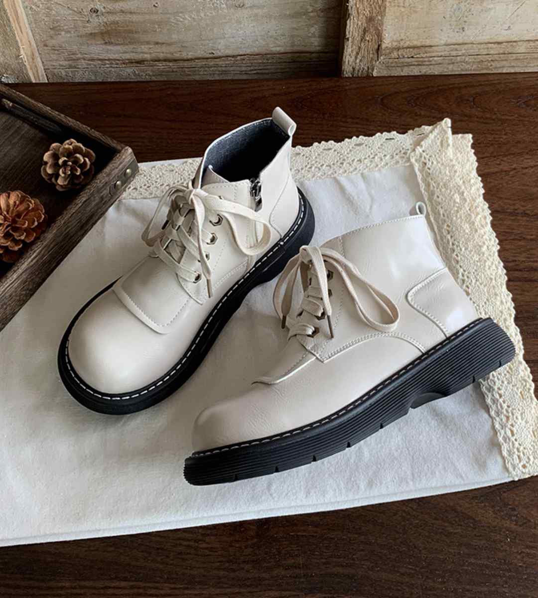 Spring Sneakers Leather Casual Sports Footwear