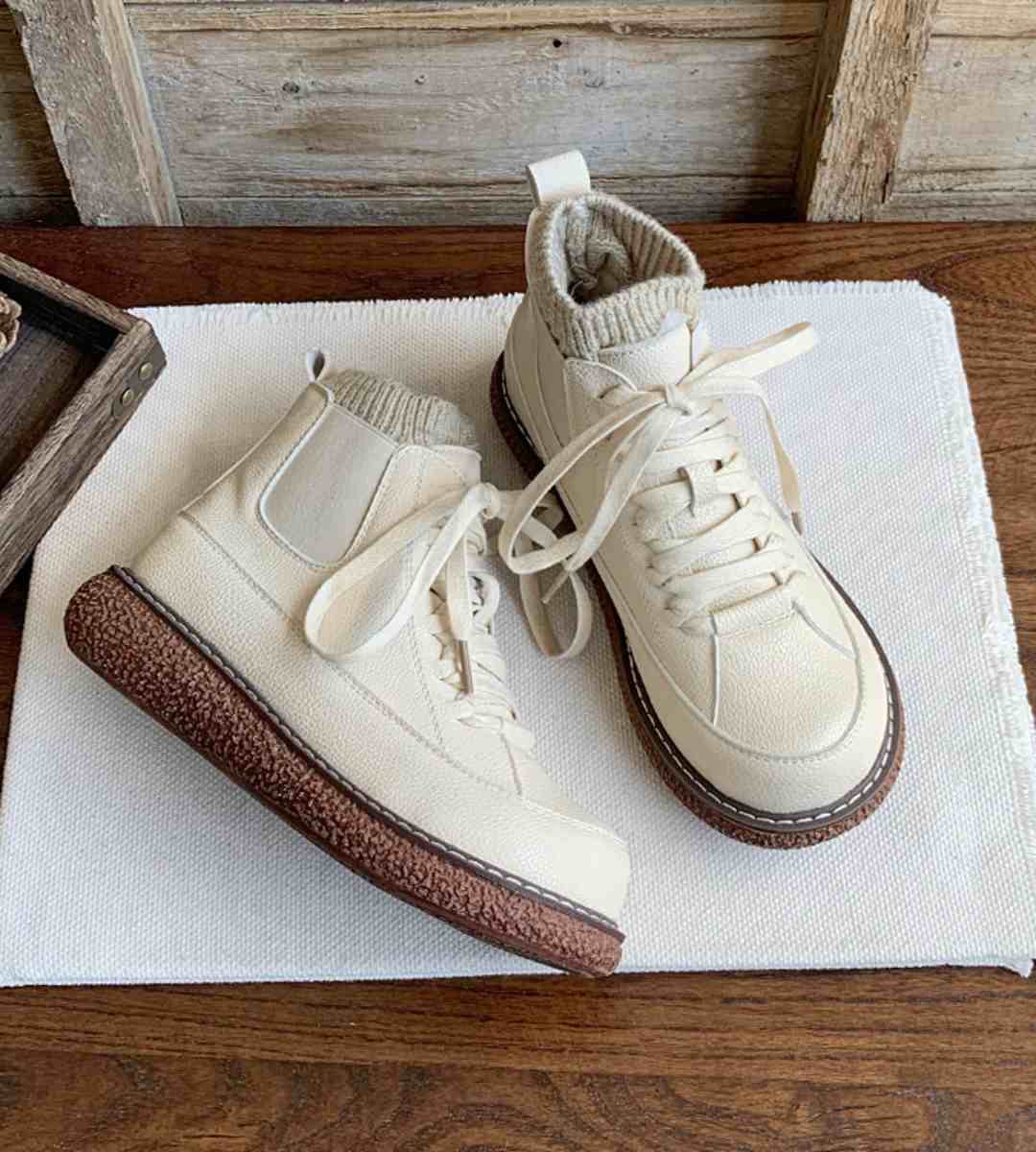 Spring Sneakers Leather Casual Fashion Footwear