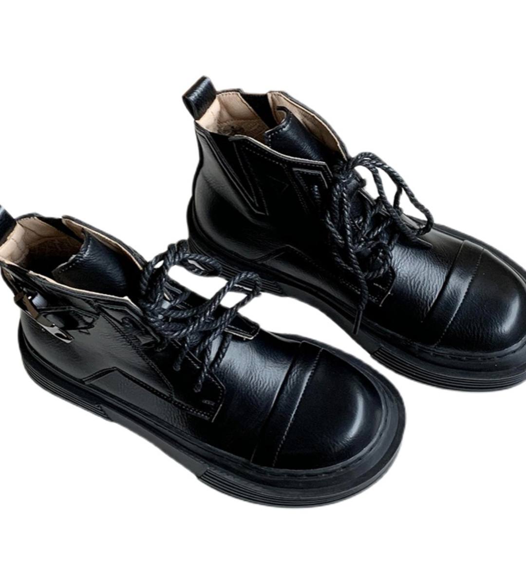 Winter Boots Leather Casual Classic Style Ankle Length Durable Footwear