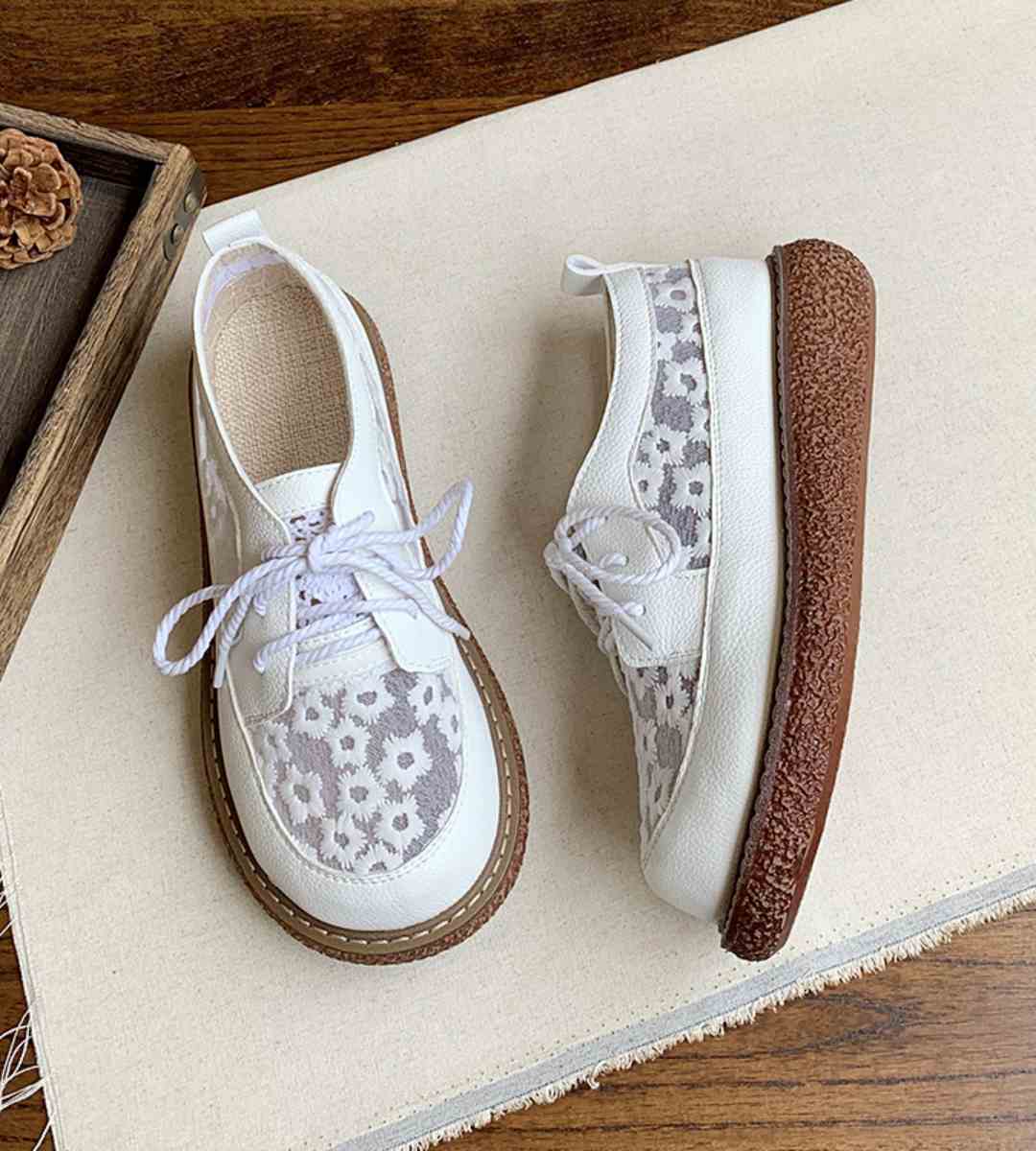 Spring Sneakers Leather Casual Footwear