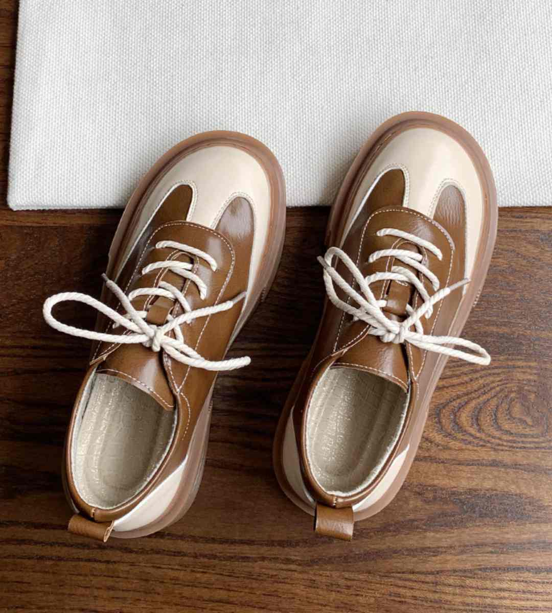 Spring Sneakers Leather Casual Sports Breathable Running Shoes