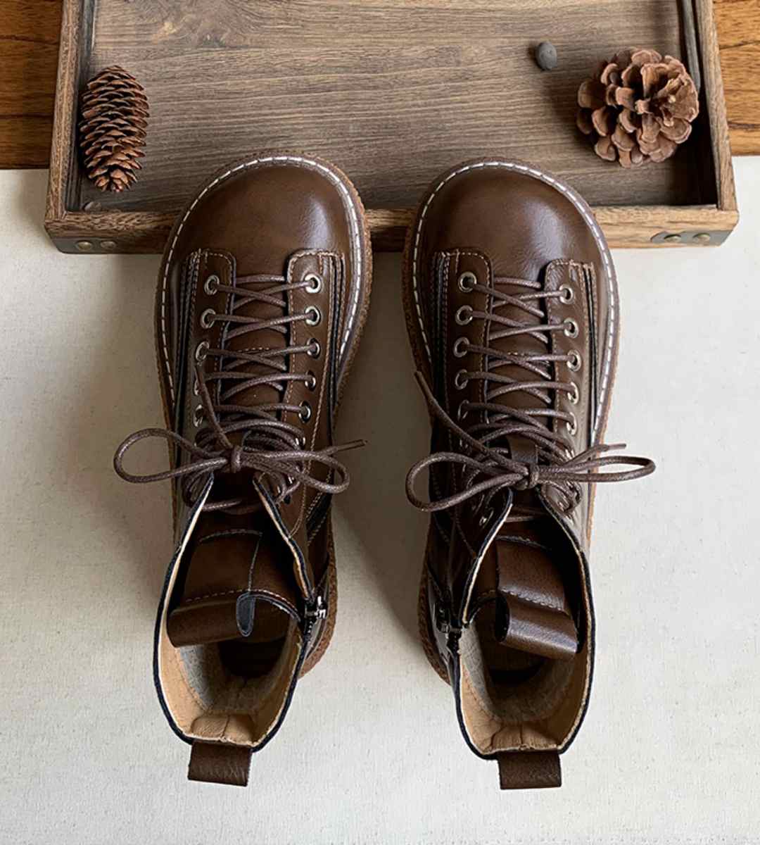 Autumn Casual Sneakers Leather Sporty Lightweight Shoes