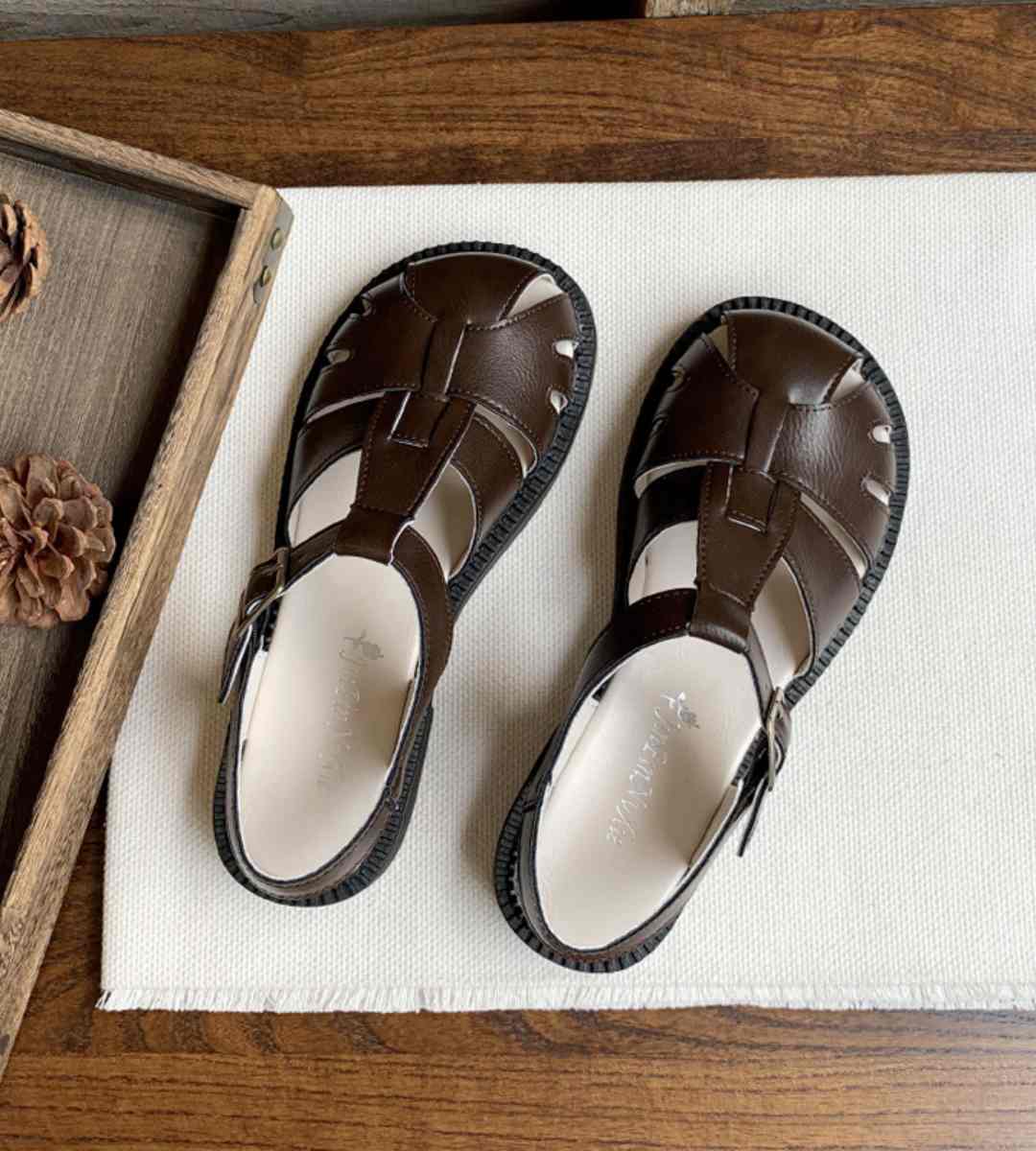 Summer Sandals Leather Casual Fashion Footwear