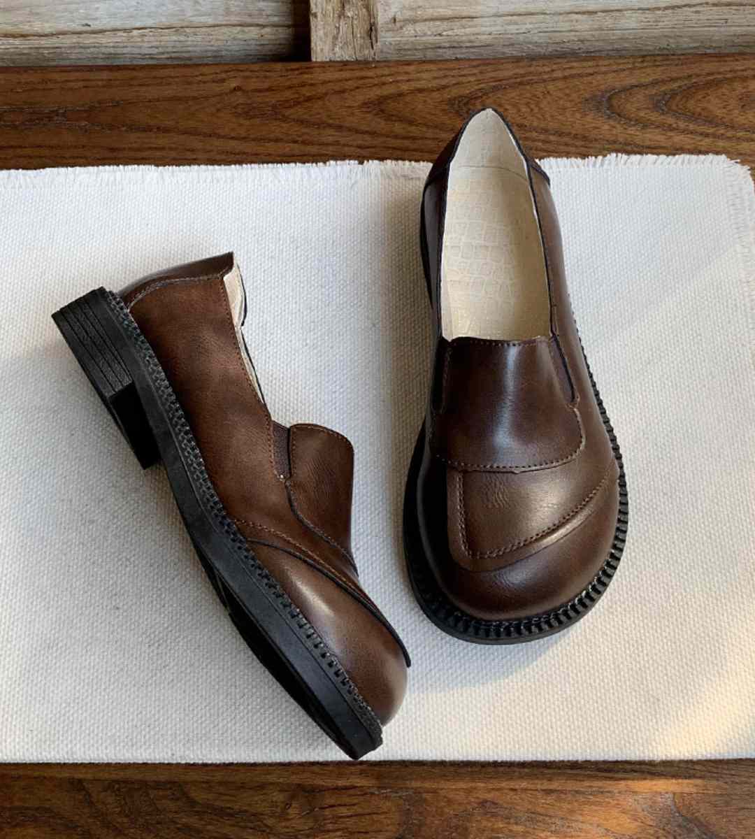 Autumn Casual Sneakers Leather Trendy Fashion Type