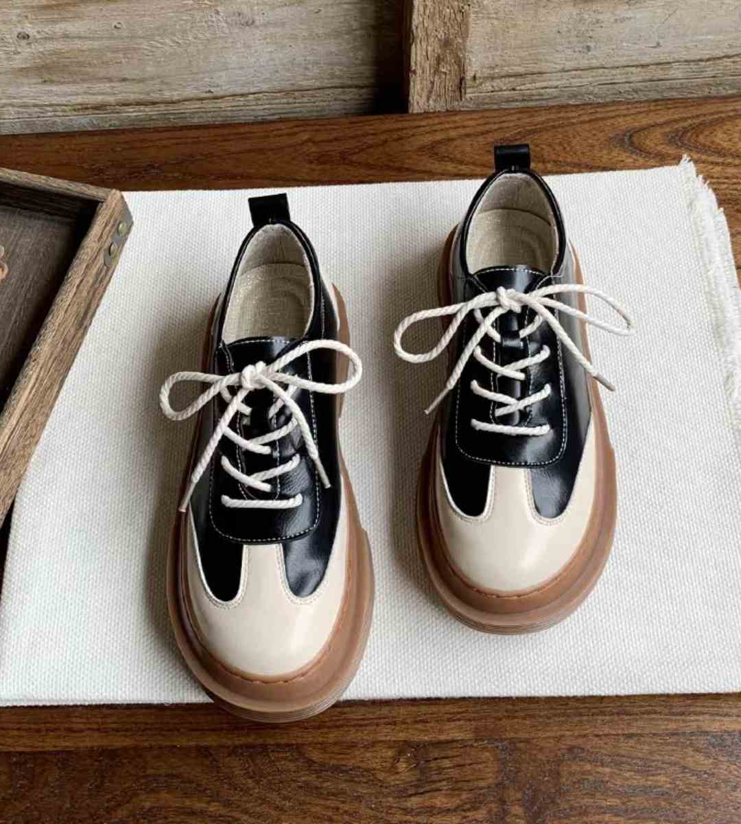 Spring Sneakers Leather Casual Sports Breathable Running Shoes