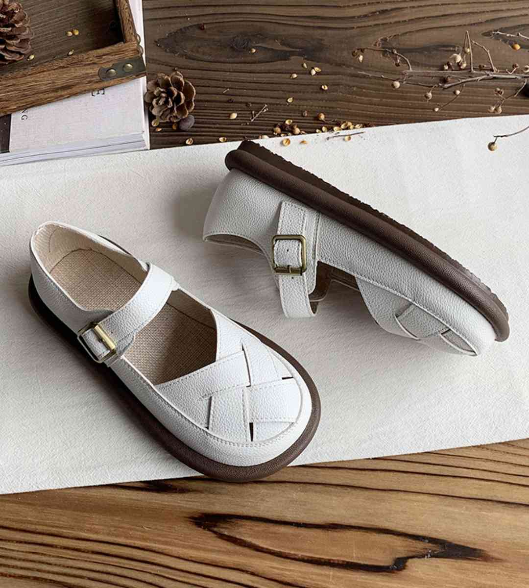 Winter Boots Leather Casual Comfortable Warm Shoes