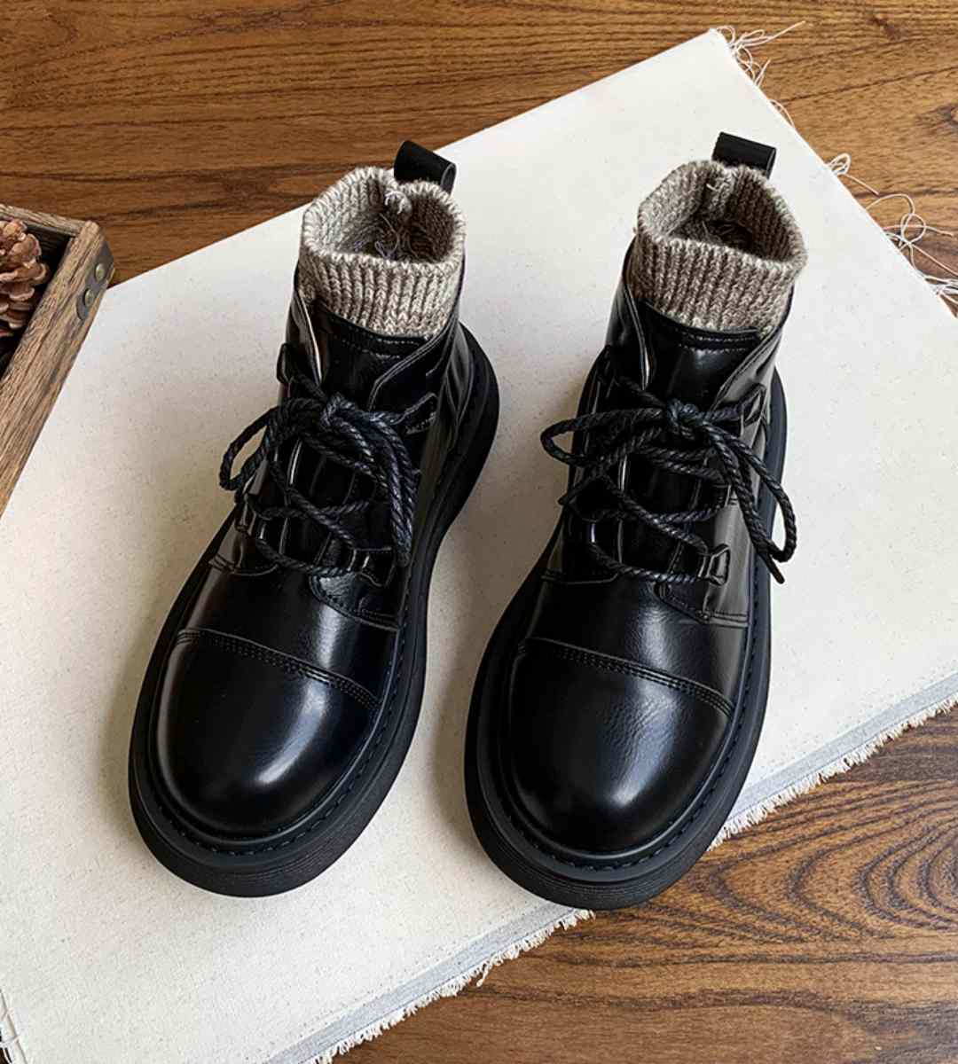 autumn ankle boots leather casual stylish footwear