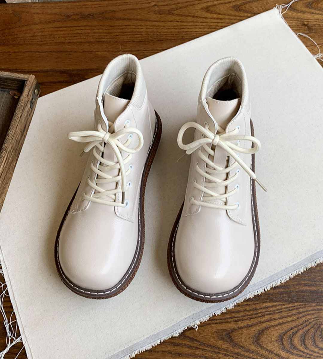 Winter Boots Leather Casual Waterproof Warm Ankle Shoes for Men