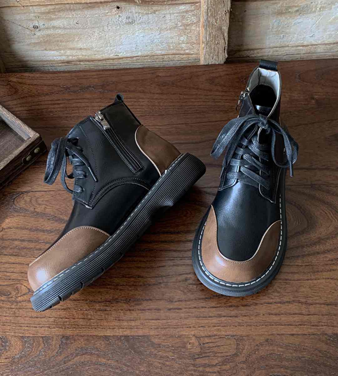 Winter Boots Leather Casual Outdoor Footwear