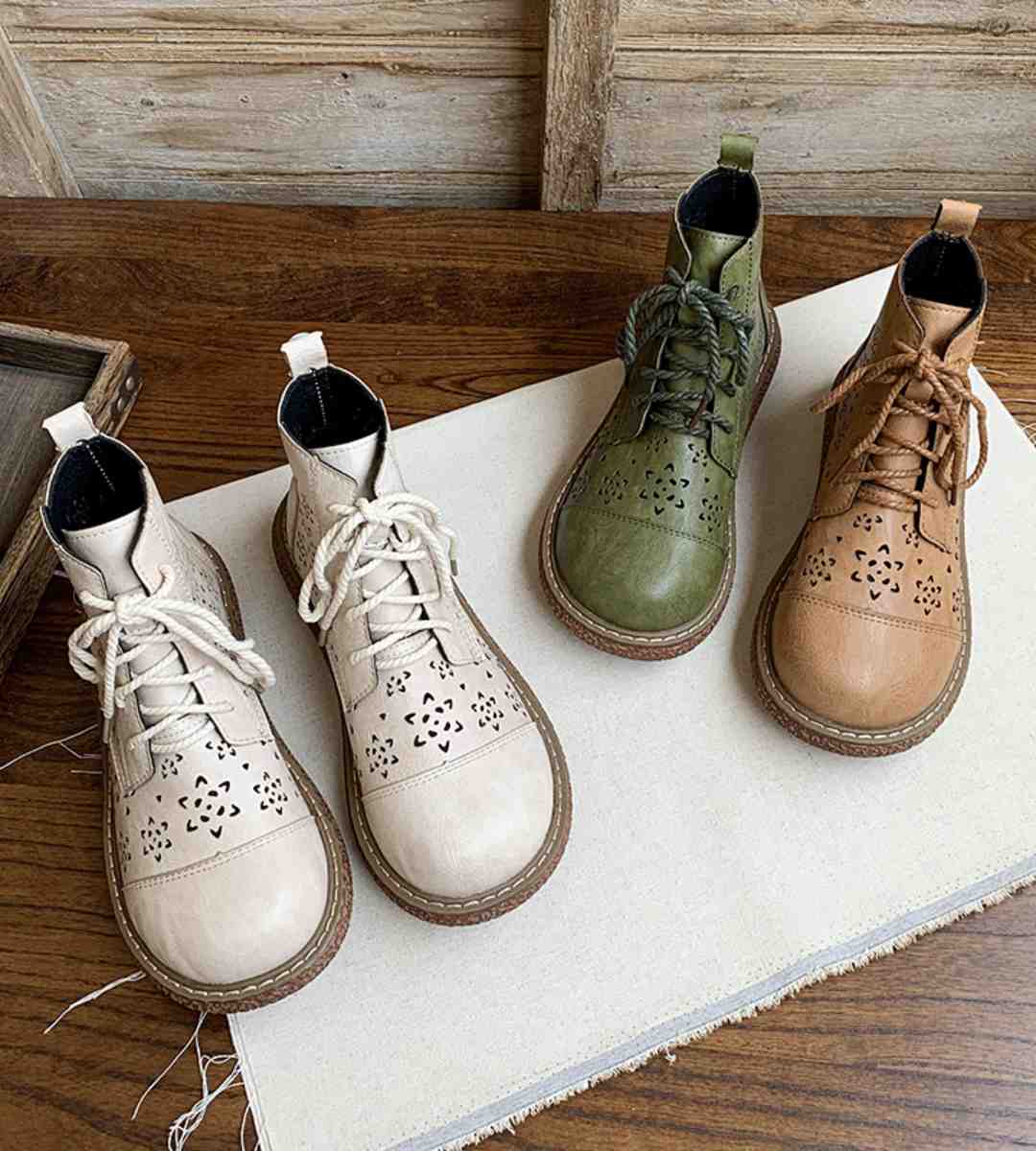 Winter boots leather casual stylish high-top durable comfortable outdoor footwear