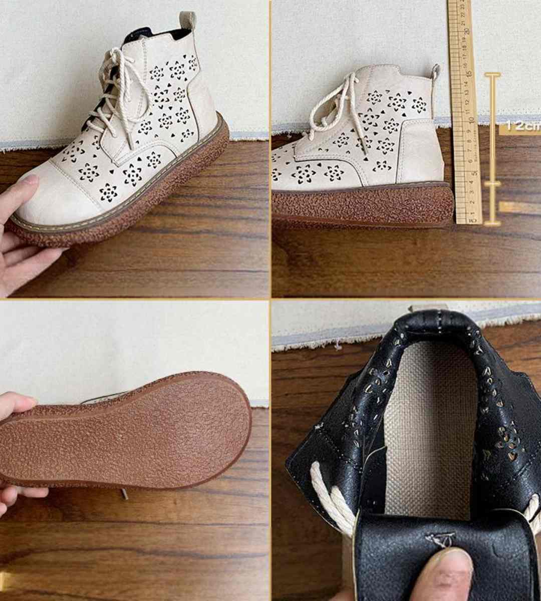 Winter boots leather casual stylish high-top durable comfortable outdoor footwear