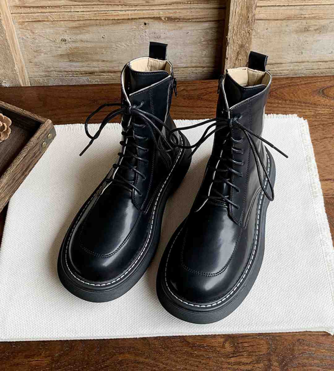 winter boots leather casual fashion footwear