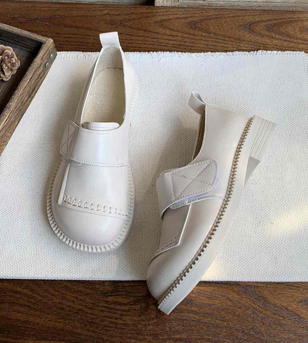 Autumn Casual Sneakers Leather Stylish Athletic Footwear