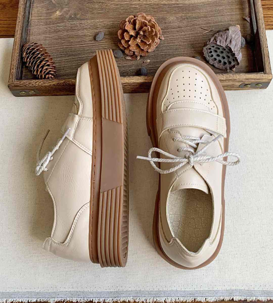 Fall Sneakers Leather Casual Sports Shoes