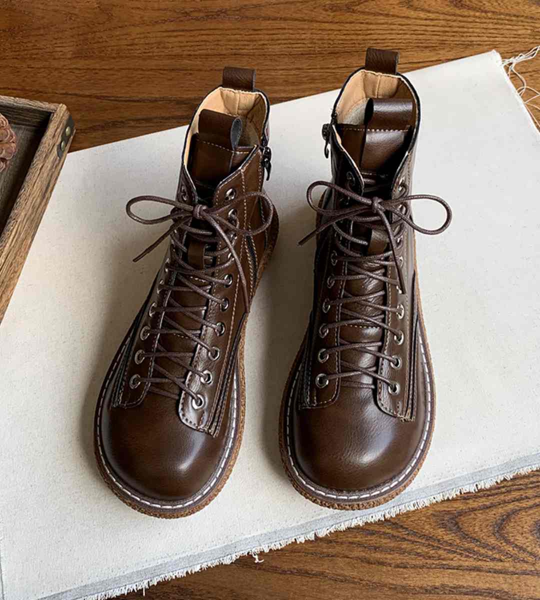 Autumn Casual Sneakers Leather Sporty Lightweight Shoes