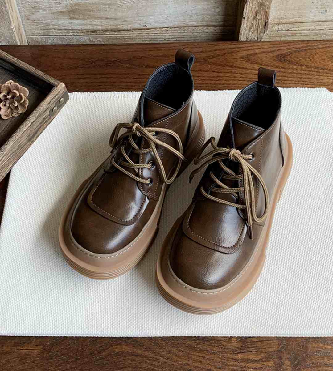 Autumn Casual Sneakers Leather Stylish Comfortable Footwear